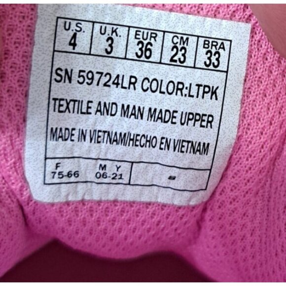 Skechers Women's 4 Pink Low Cut Slip On Hook & Loop Sneakers - Picture 7 of 8